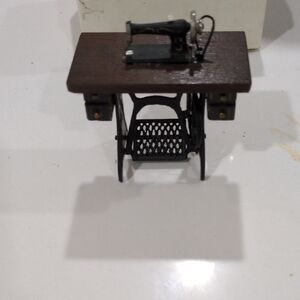 Miniature Vintage Sewing Machine Table